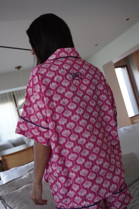 Late Check Out Pijama Corto Rosado