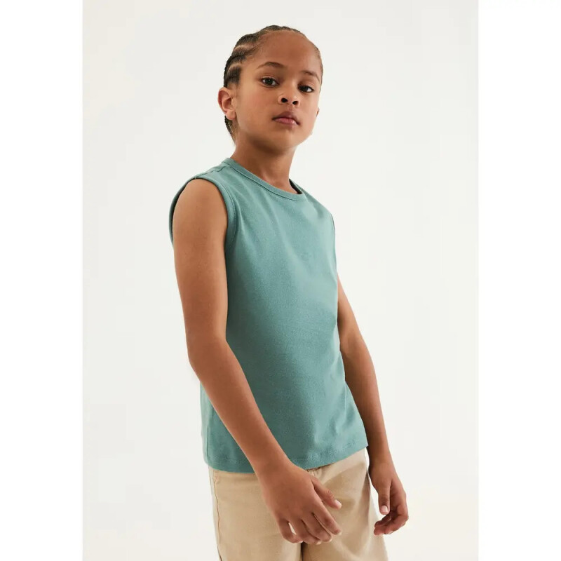 CAMISETA REGATA MASC VERDE MEDIO