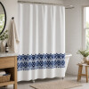 Cortina de Baño 180x180 Estampada Guarda Azul