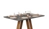 Mesa de Comedor 160 Gris - Linea Celeste Milán Mesa de Comedor 160 Gris - Linea Celeste Milán