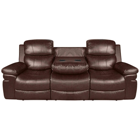 SILLÓN RECLINABLE 3 CUERPOS PU MARRON MR2138 CHOC.