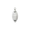 Dije Pelota de Rugby - Plata 925 - Sin Piedra CP6593 sinpiedra