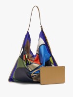 Bolso De Hombro Estampado De Nylon multicolor