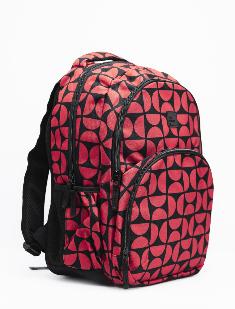 Mochila Fullprint Rojo y Negro