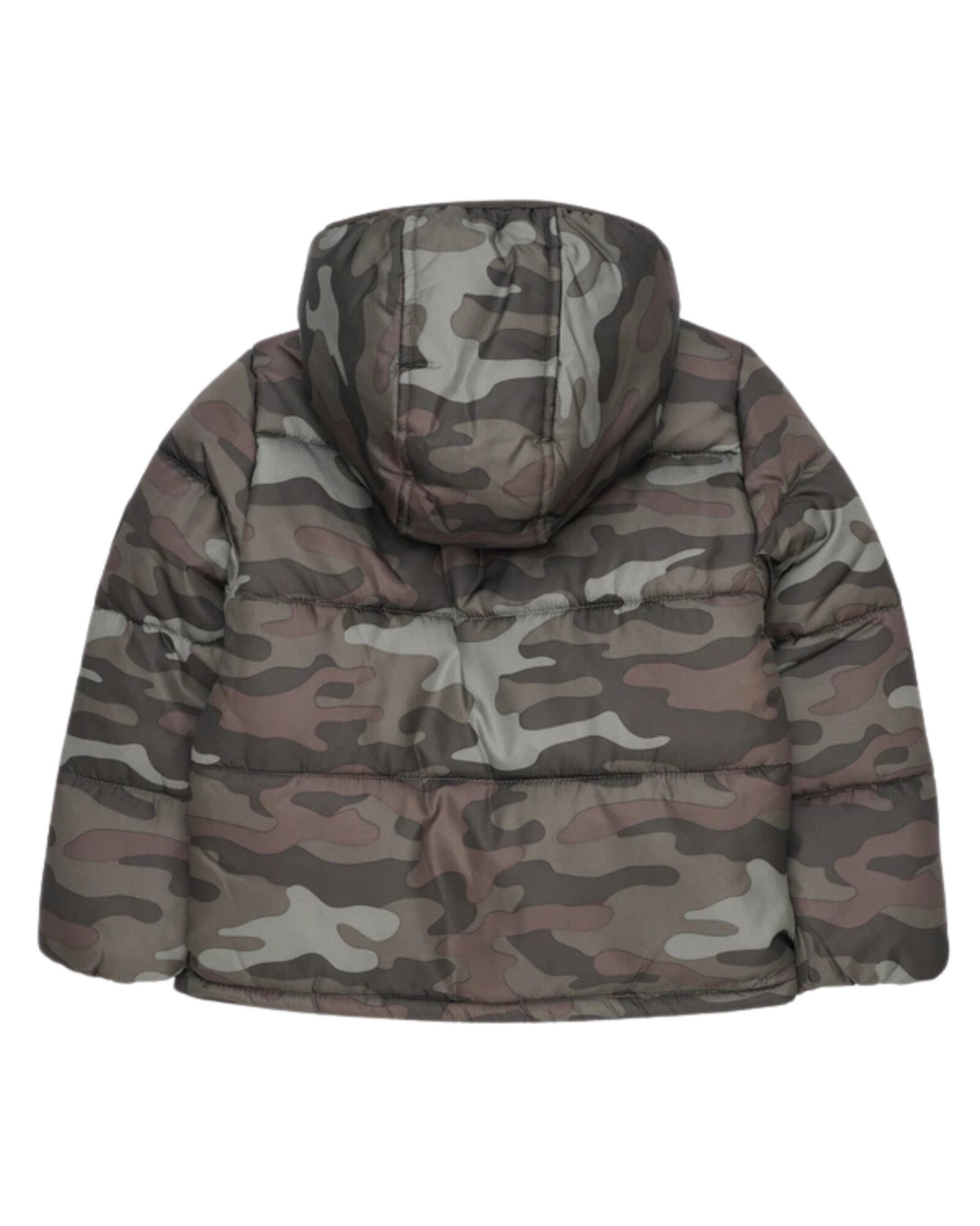 Campera resistente al agua, diseño camo. Talles 2-4T Sin color