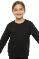 Buzo deportivo básico escote redondo - UNISEX NEGRO