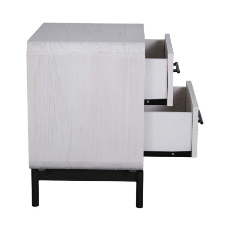 MESA DE LUZ 1 CUERPO MADERA BLANCO WESTBROOK