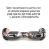 Skate Patineta Eléctrica 6.5" Con Música + Luces Led NEGRO