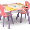Juego de mesa y 2 sillas para niños Princesas Disney Juego de mesa y 2 sillas para niños Princesas Disney