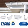 Esquinero interno blanco para canaleta Aquapluv TIGRE Esquinero Interno Blanco Para Canaleta Aquapluv Tigre