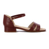 Sandalia Comfortflex Taco 3cm Cafe
