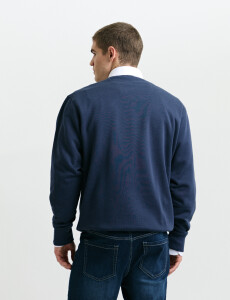 470559 SWEATER HARRY Azul Piedra Melange