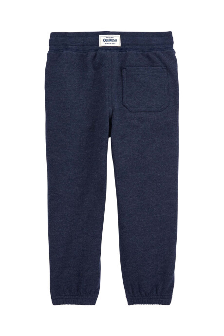 Pantalón deportivo de algodón, con logo, azul marino. Talles 2-5T Sin color