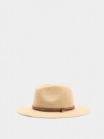 Sombrero De Punto Con Cintos Efecto Piel natural