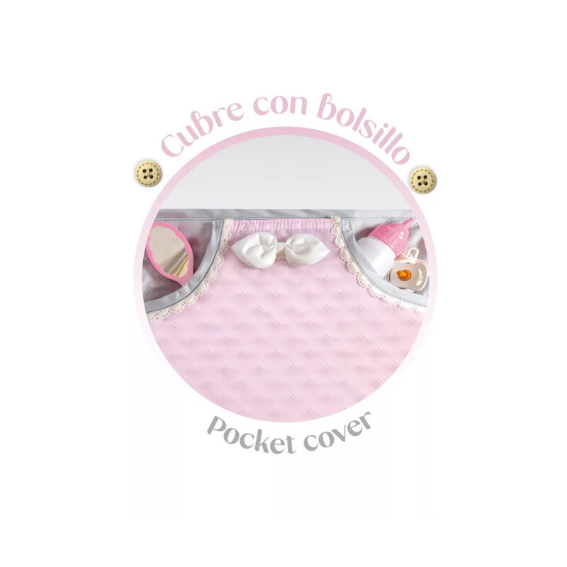 Coche de Muñecas Plegable con Sombrilla y Bolso Coche de Muñecas Plegable con Sombrilla y Bolso