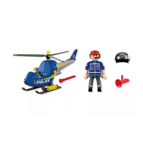 Helicóptero de Policía con Radar Playmobil 28 Piezas U