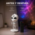 Lámpara Proyector Estrellas Alien Bluetooth Remoto 360 Blanco