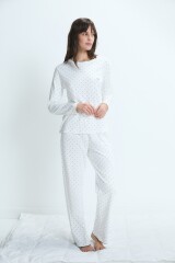PIJAMA DOTS Off White