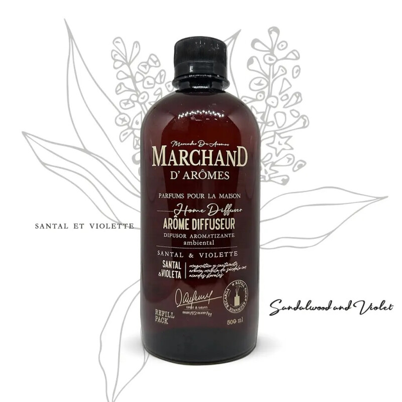 Refill Difusor de Varilla Marchand Santal & Violeta