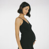 Camisón Maternal Rocío Algodón – Embarazo, Lactancia y Postparto Negro