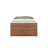 Cama 1 plaza 2 Cajones Beauty - Funcional Marron