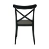 Silla Cruceta de polipropileno ZJ09 Negro