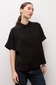 Camisa manga corta negro