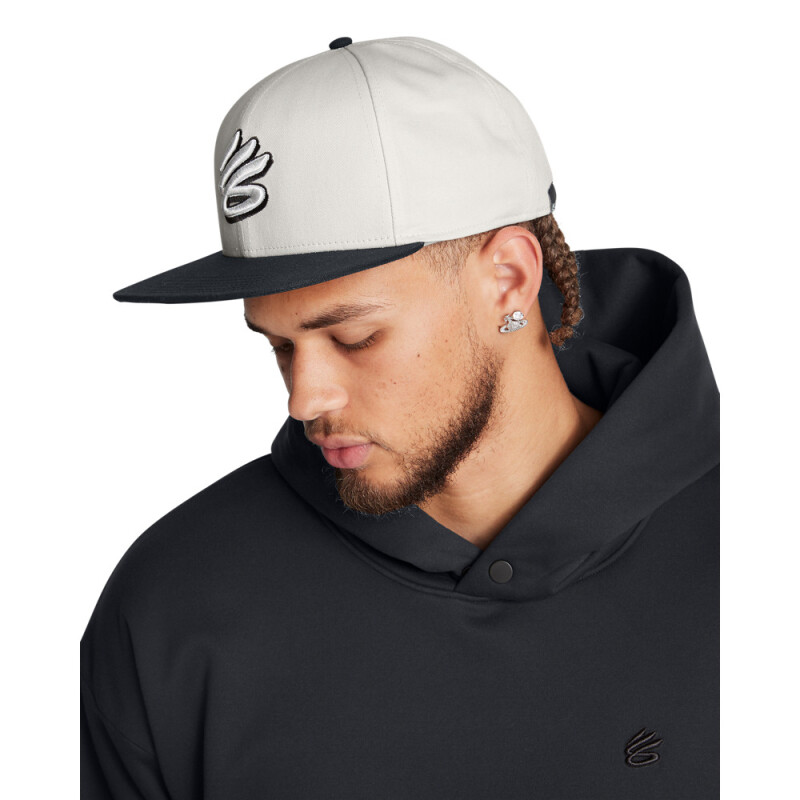 M Curry Flatbrim Snapback-WHT WHT-114