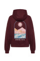 Canguro O'Neill Woman Retro Landscape Oversize Bordó