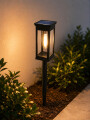 LAMPARA SOLAR PARA JARDIN NEGRO