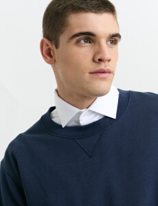 470559 SWEATER HARRY Azul Piedra Melange