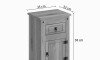 Mesa de luz 1 Cajon 1 puerta - Linea Mexicana - Ecommerce Nogal