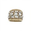 Anillo Cúpula-Plata y Oro-Sin Piedra-AN5419 sinpiedra