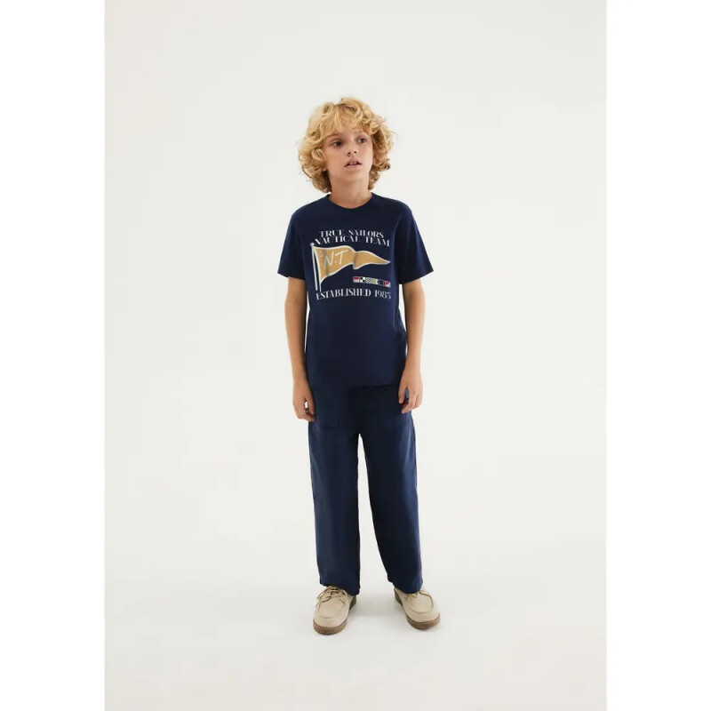 CAMISETA MM MASC AZUL ESCURO