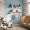 Estante Perchero Theo - infantil Pino Natural y MDF Blanco