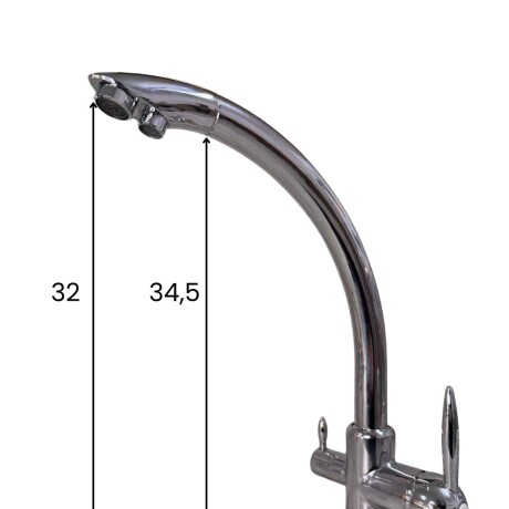 Grifo 3 VIAS Hook con Purificador Bajo Mesada DUO