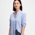 V-FRCH FITTED OXFORD Light Blue