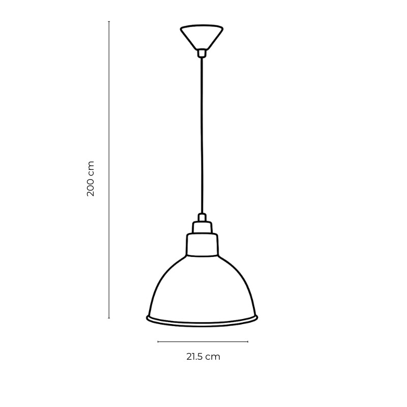 ARTEFACTO COLGANTE DECORATIVO ALPHA Lámpra Colgante Alpha Negro