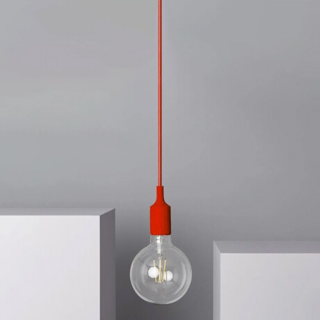 ACDC271 Luminaria Colgante De Techo Colorful Rojo
