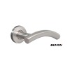 MANIJA CON RESORTE CURVA AC INOX C/BOCALLAVE MEATON Manija Con Resorte Curva Ac Inox C/bocallave Meaton