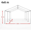 Carpa Estructural Gazebo 6x4M Eventos Negro