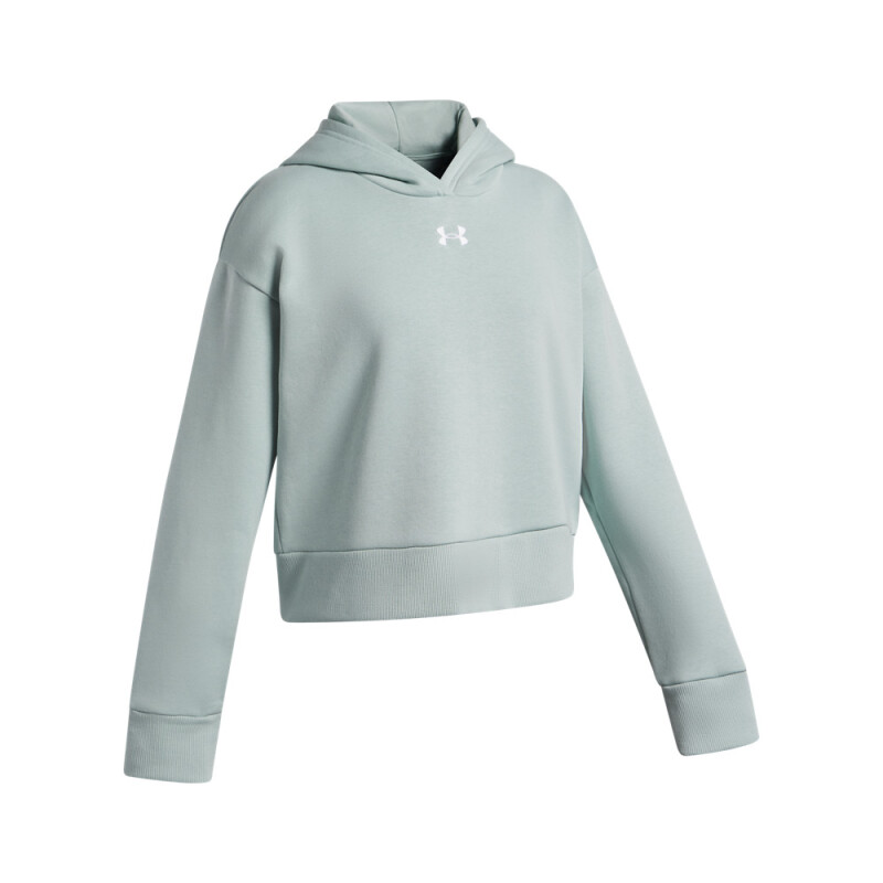UA Rival Fleece Crop Hoodie-PNK BLU-477