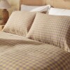 Fundas de almohada algodón Vichy Amarillo 50x70cm