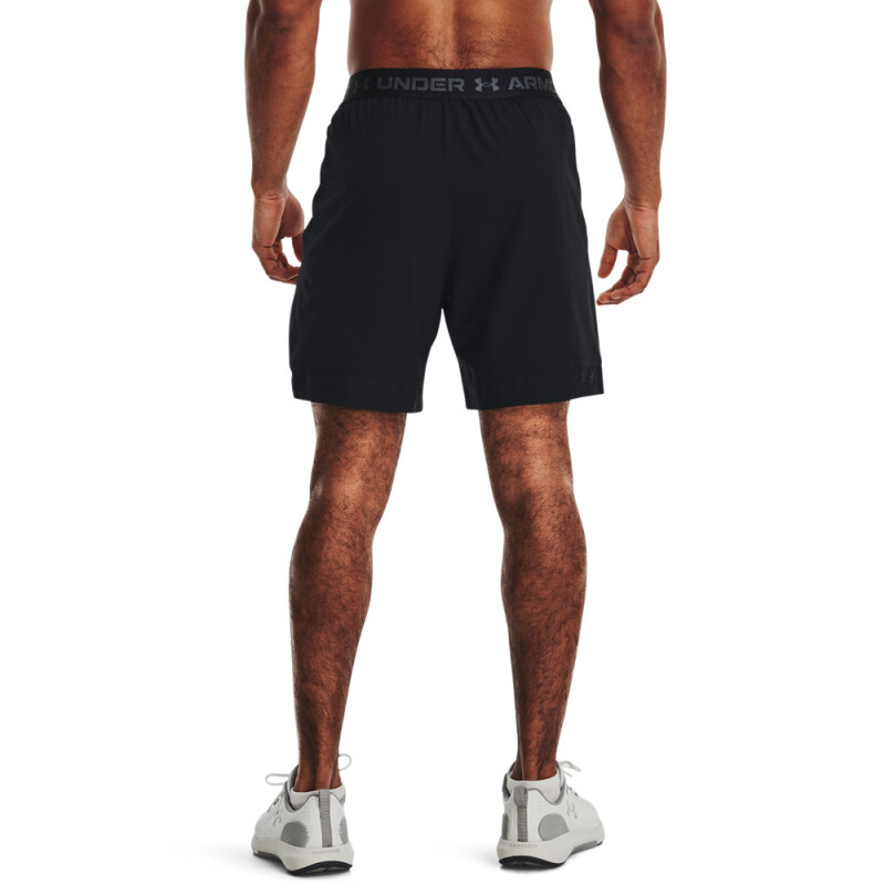 UA Vanish Woven 6in Shorts-YLW BLK-001