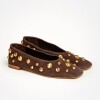 Mocasín Louise en cuero gamuza Chocolate