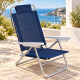 Set X 2 Sillas Summer 6 Posiciones Aluminio AZUL