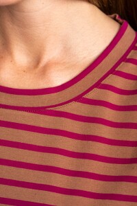 Remera Rayada Algodón Elastano Multi