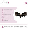 Set de 2 Sillas Skarpo + Mesa de exterior Negro