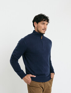 470415 REMERA HARRINGTON LABEL Azul Oscuro