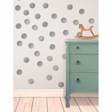 WALLPOPS METALLIC SILVER CONFETTI N/A